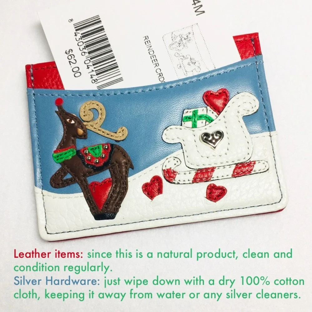 Brighton Holiday Card Holder with Rudolf Reindeer Design & Sleigh 𝐑𝐞𝐭𝐢𝐫𝐞𝐝 NEW